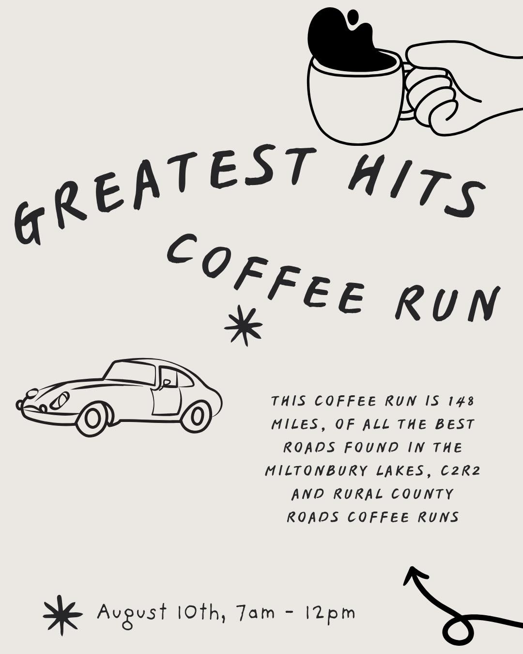 Coffee Run Incoming!
Join us for a relaxed morning drive and a cup (or two) of your favorite brew with fellow Porsche enthusiasts. Great cars, great company, and a scenic route — what more could you ask. More info at cvrpca.com

#CoffeeRun #PorscheClub #CVRPCA #MorningDrive #CarsAndCoffee #BoxsterLife #PorschePassion #DriveTogether #FuelForTheDrive