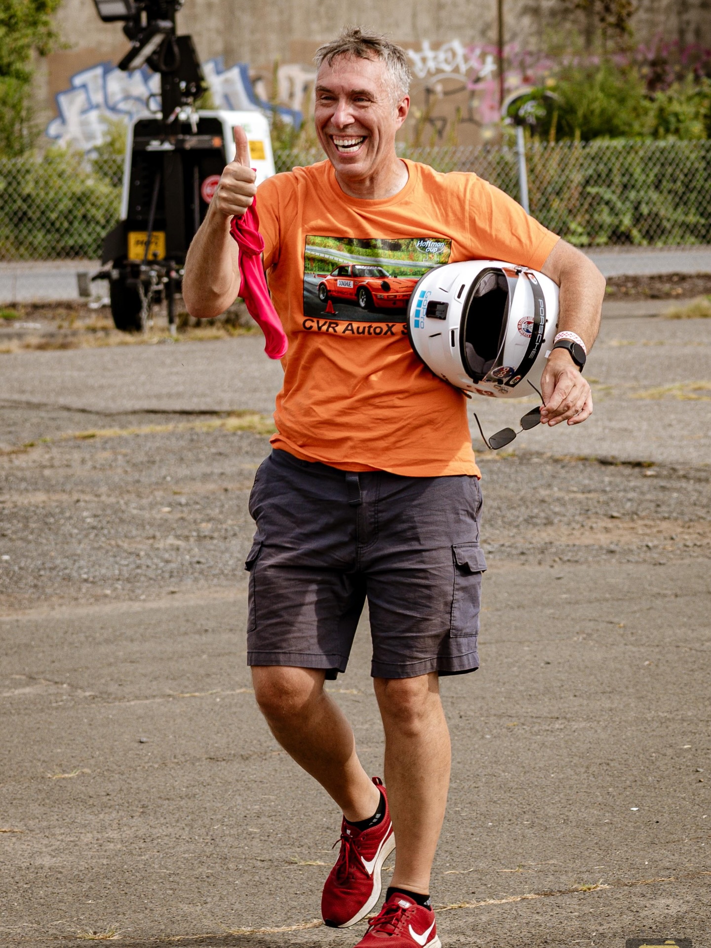 All smiles after a good autocross run!
