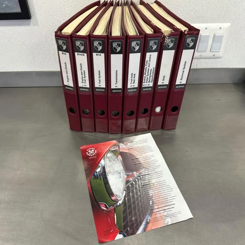 A generous CVR member has donated a rare set of factory Porsche 914 and Porsche 914/6 Workshop Manuals to support the Piston Foundation. 🛠️

The manuals are live now on Bring a Trailer, and the winnings will be donated 100% to the Piston Foundation, helping young enthusiasts gain the education and hands-on training needed to build careers in the collector car industry.

If you love Porsche history and supporting the next generation of technicians, this is a great opportunity to do both.

🔗 Auction: https://bringatrailer.com/listing/manuals-28/
🔧 Learn more about the mission: https://pistonfoundation.org/