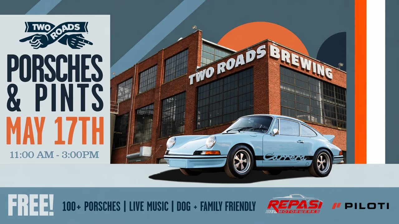 Heads up — Porsches & Pints @ Two Roads on May 17. This is not a CVR event, but members may be interested. Two Roads has teamed up with Repasi Motorwerks & Piloti (CVR sponsors) to bring you luxury Porsches and other vehicles.